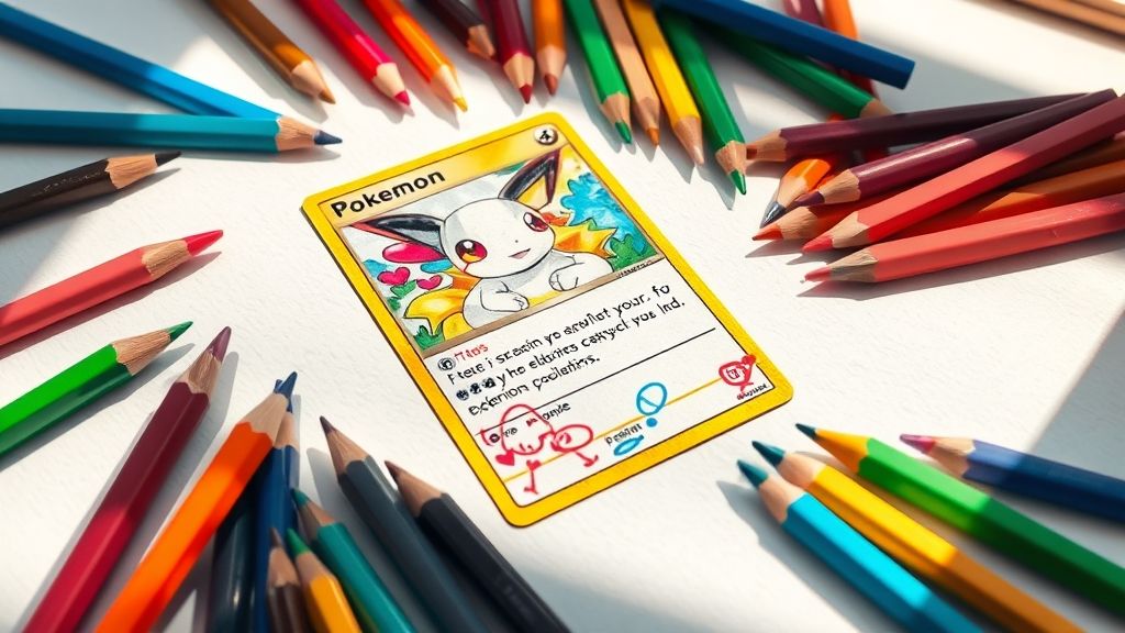 Coloriage carte Pokemon