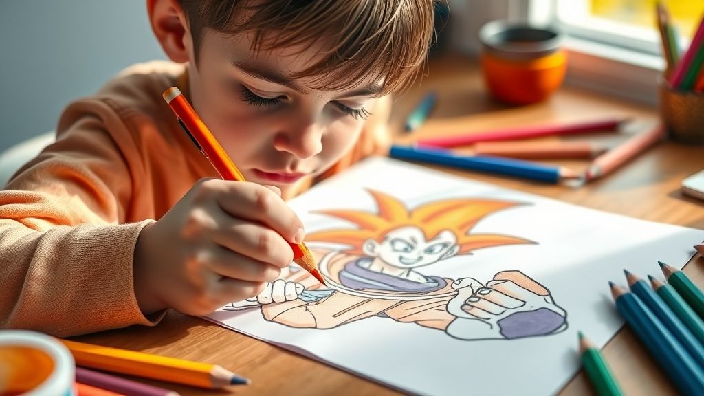 coloriage Dragon Ball Z Sangoku