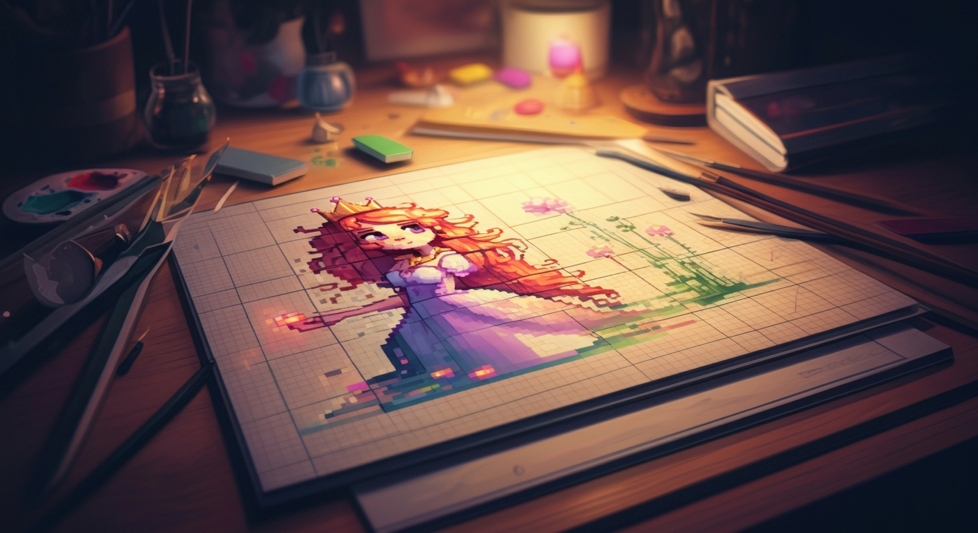 création de pixel art