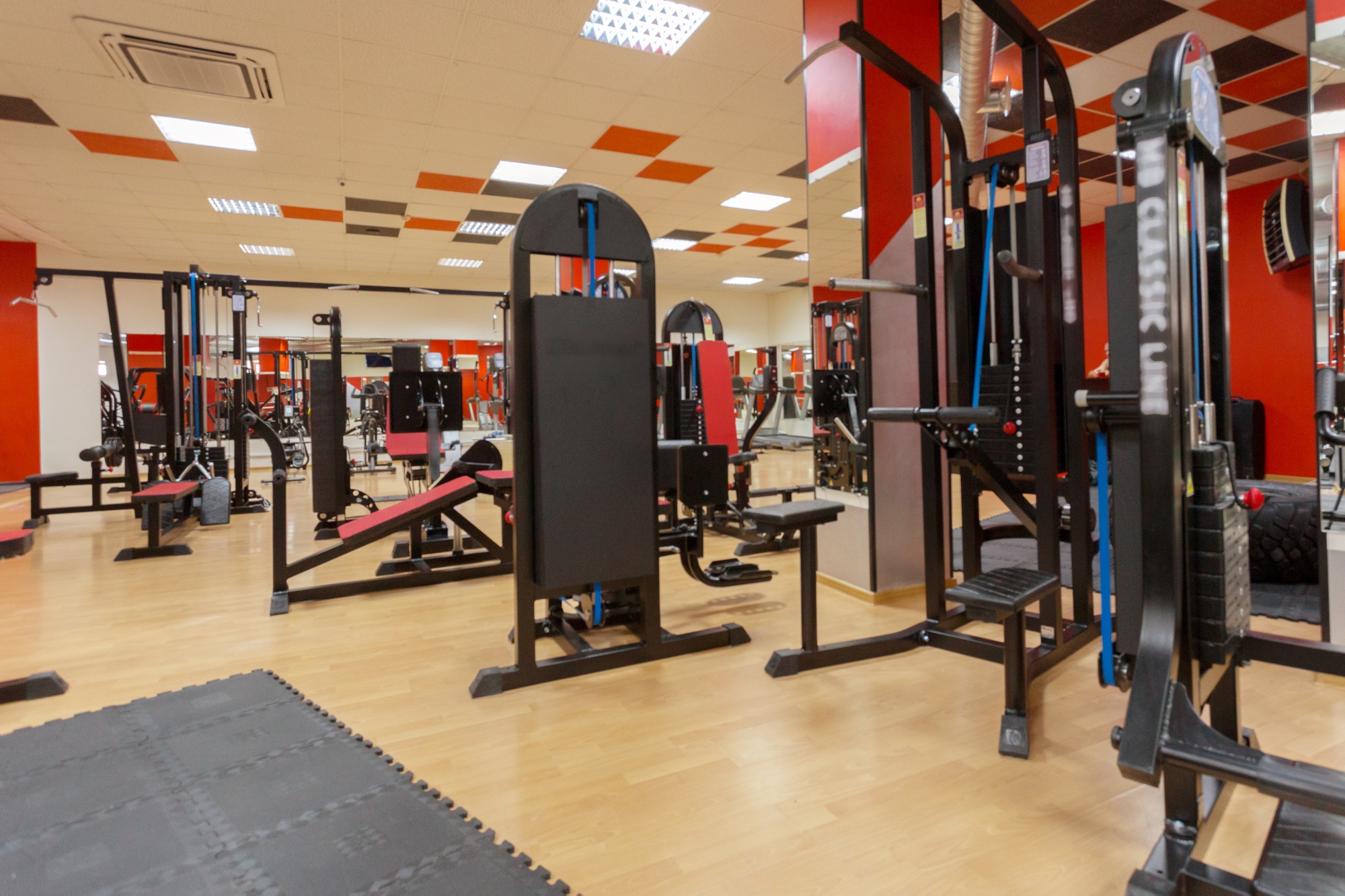 Equipments in the gym