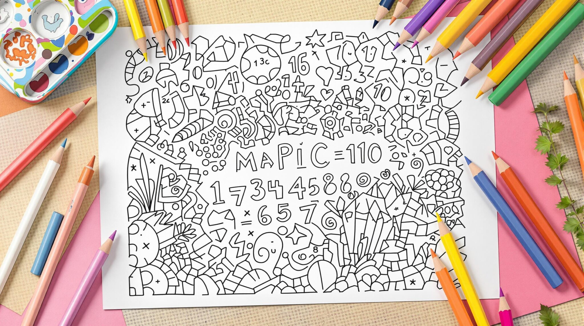 idées coloriage magique