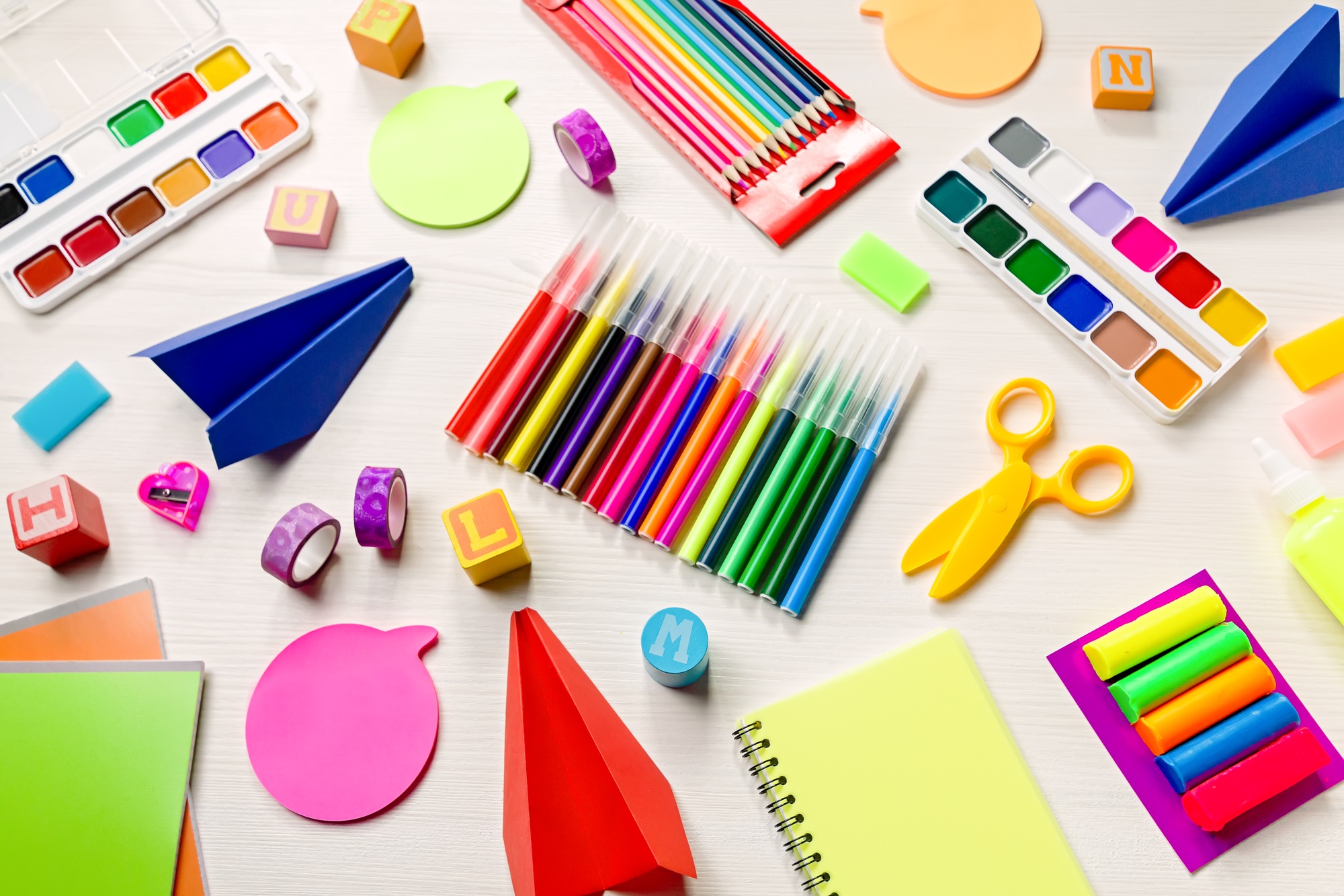 fournitures pour le coloriage