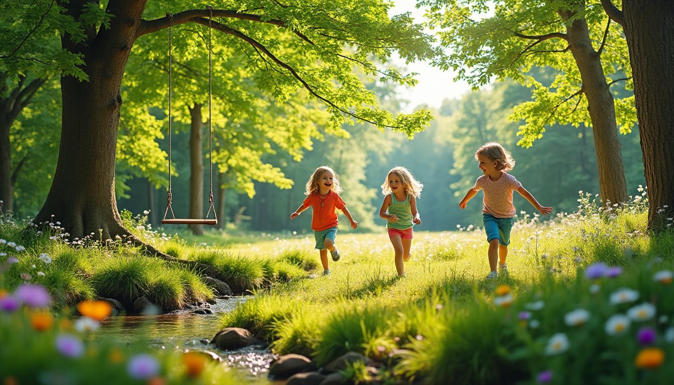 découvrez comment les jeux en forêt améliorent la santé mentale et physique grâce à l'exercice, la détente et le contact avec la nature.