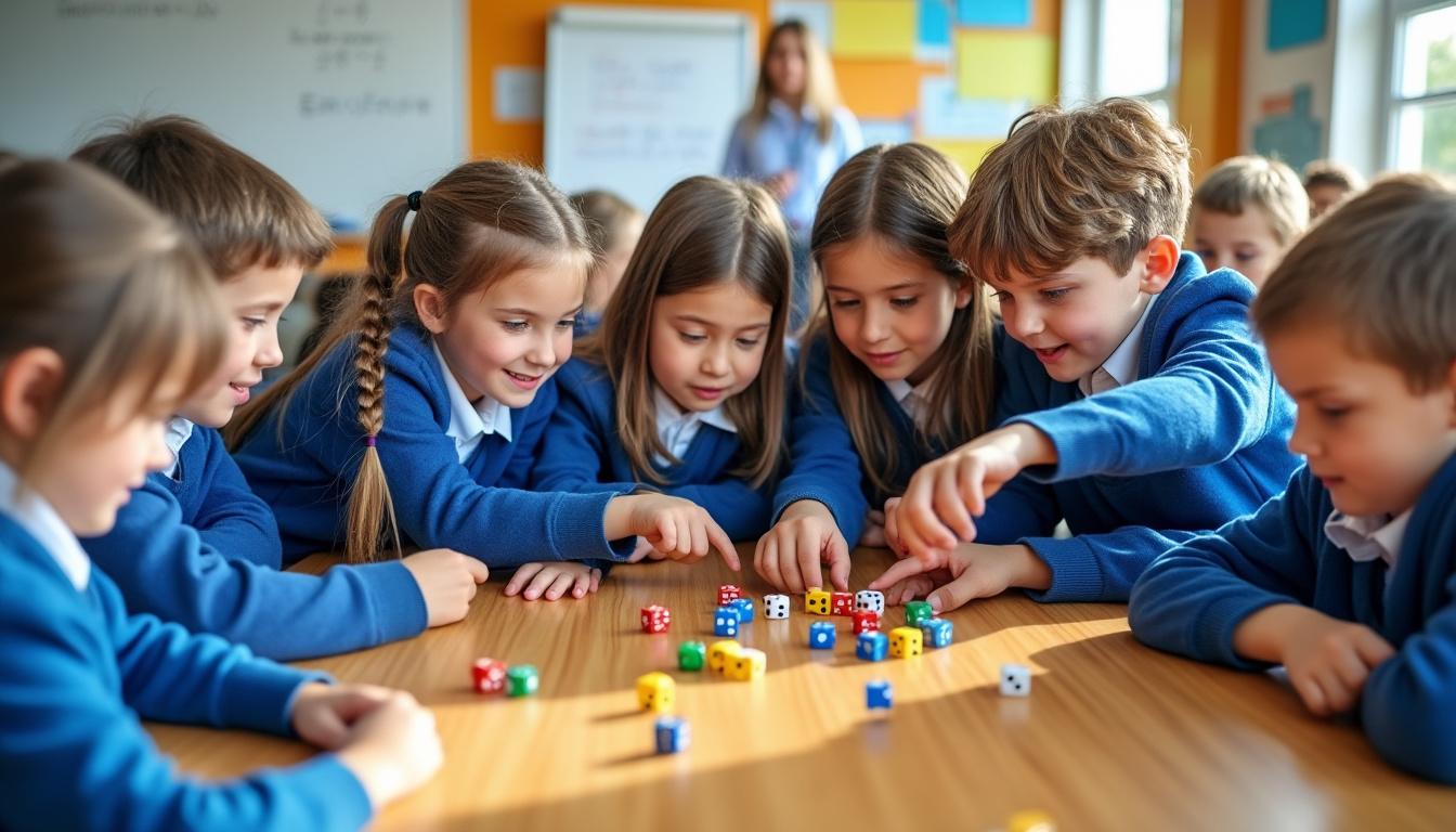 découvrez 'le jeu des dés : multiplication', un outil pédagogique innovant et ludique pour apprendre la multiplication de manière amusante et efficace.