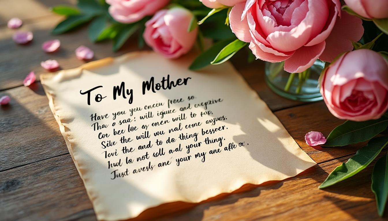 découvrez une collection émouvante des plus beaux poèmes d'une maman pour sa fille, capables de toucher le cœur et de faire verser des larmes d'émotion.