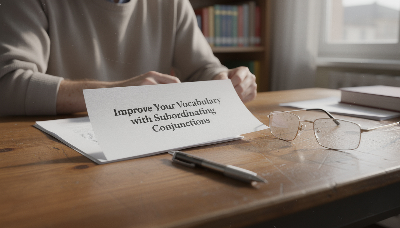 téléchargez et imprimez notre pdf gratuit pour maîtriser les conjonctions de subordination et enrichir votre vocabulaire facilement.