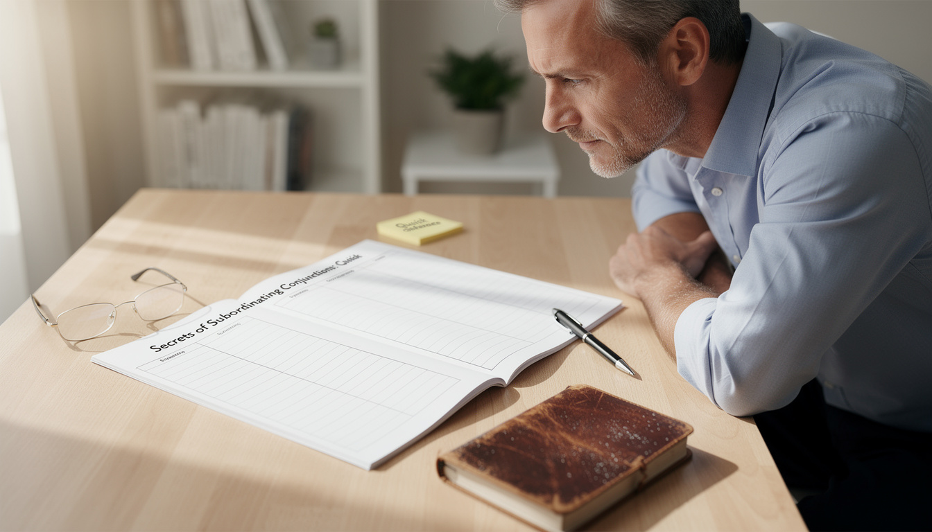 découvrez les secrets des conjonctions de subordination avec notre tableau clair et facile pour une compréhension rapide et efficace.