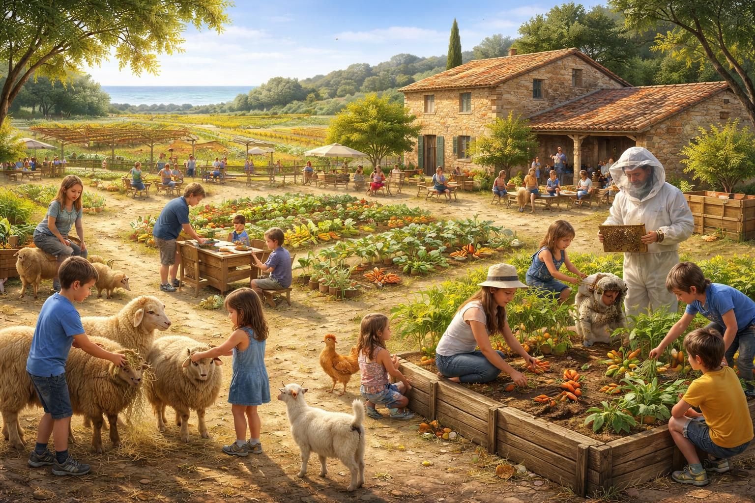 découvrez les activités éducatives variées proposées par la ferme pédagogique de gruissan, accessibles tout au long de l'année pour petits et grands.