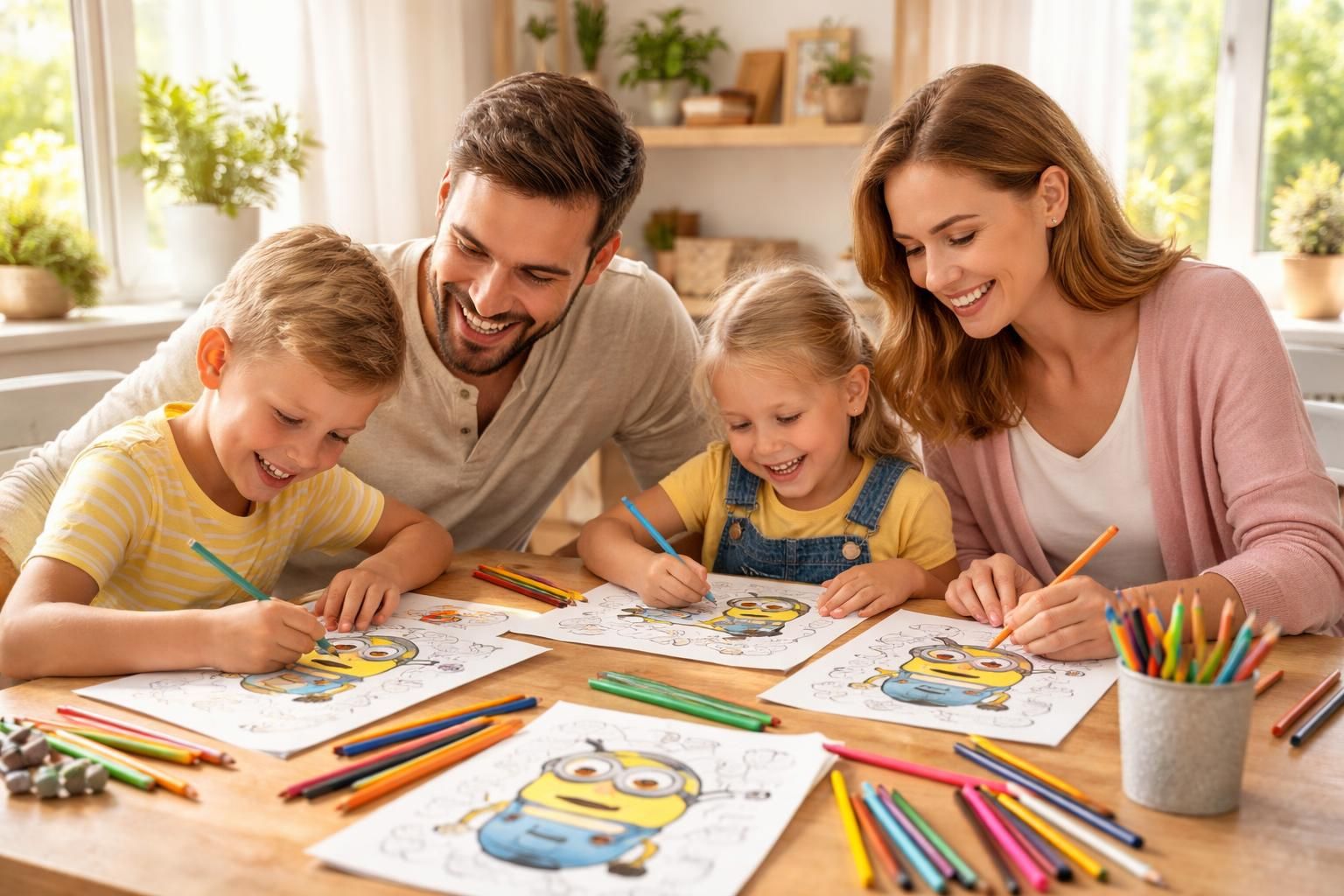 découvrez comment réaliser des coloriages des minions à imprimer pour un moment de partage en famille plein de fun et de créativité.
