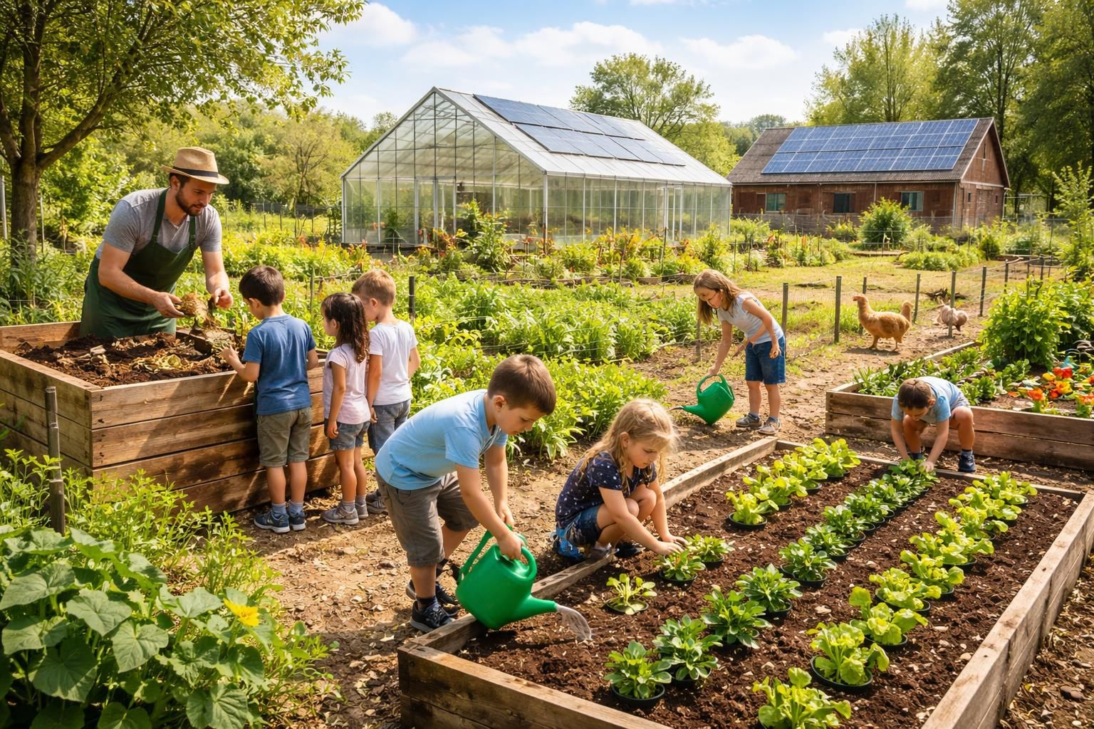 découvrez comment la ferme pédagogique d'ezanville sensibilise les enfants aux pratiques d'agriculture durable à travers des ateliers ludiques et éducatifs.