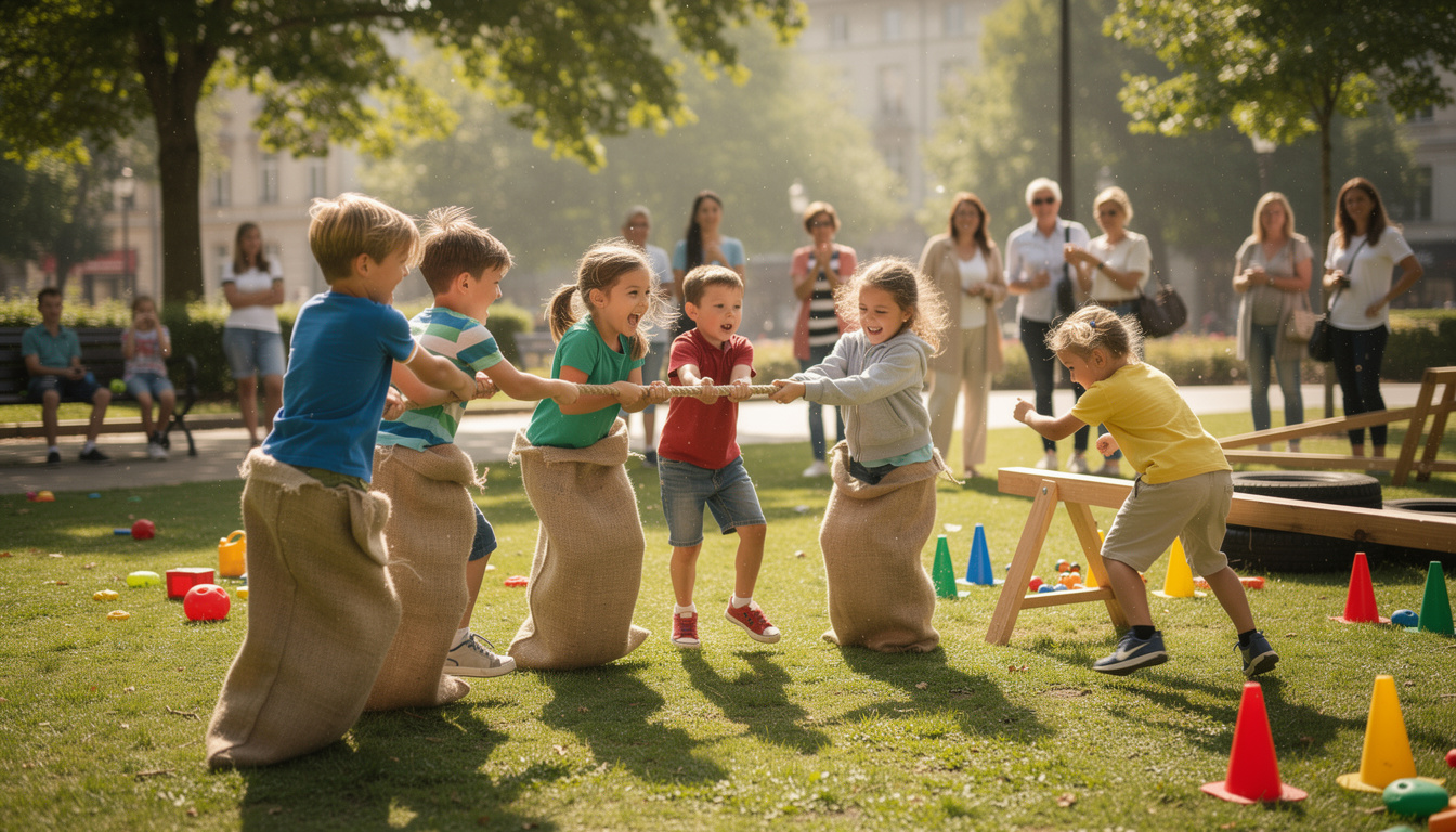 découvrez comment organiser des jeux en extérieur animés et amusants pour divertir et ravir vos enfants lors de chaque activité en plein air.