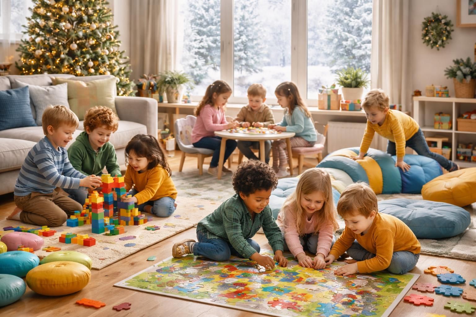 découvrez les jeux indoor pour enfant les plus populaires à essayer cet hiver et offrez-leur des moments de plaisir éducatifs et divertissants à la maison.