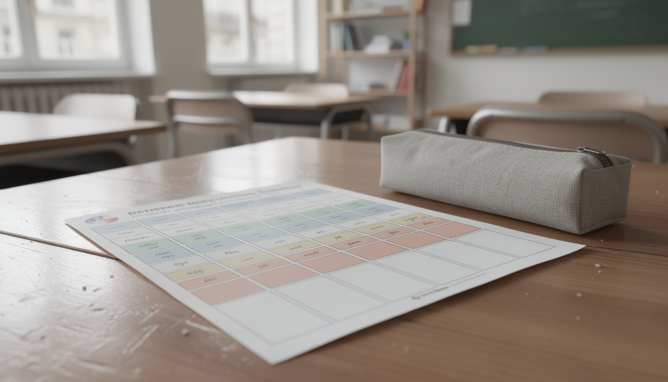 découvrez un tableau clair et complet des prépositions en français, idéal pour les étudiants souhaitant maîtriser leur usage et améliorer leur expression écrite et orale.